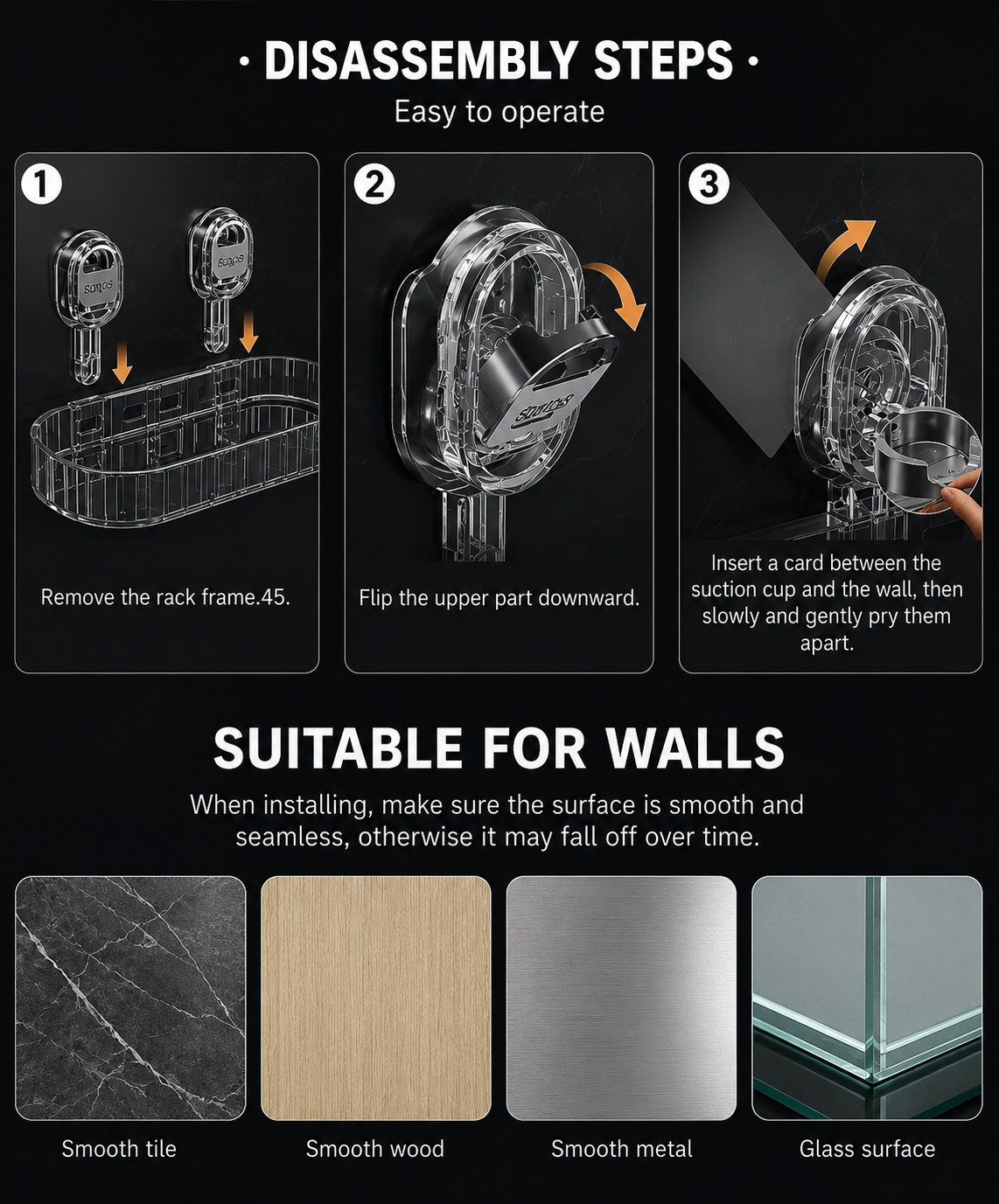 No-Drill Bathroom Storage Shelf