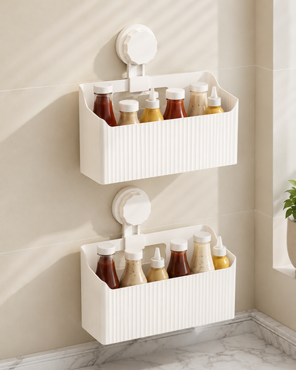Adhesive Wall Storage Basket