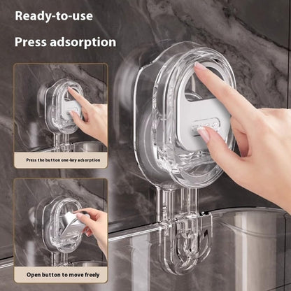 No-Drill Bathroom Storage Shelf